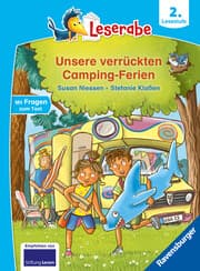 Cover von Leserabe 2. Lesestufe - Unsere verrückten Camping-Ferien