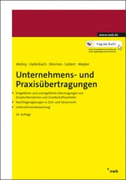 Cover von Unternehmens- und Praxisübertragungen