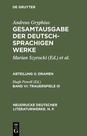 Cover von Trauerspiele III