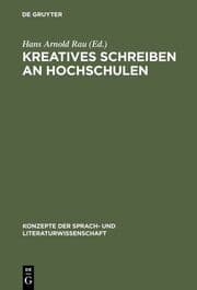 Cover von Kreatives Schreiben an Hochschulen