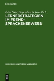 Cover von Lernerstrategien im Fremdsprachenerwerb