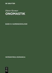 Cover von Namensoziologie
