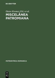 Cover von Miscelânea Patromiana