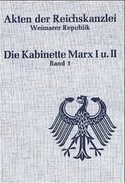 Cover von Die Kabinette Marx I und II (1923-1925)