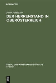 Cover von Der Herrenstand in Oberösterreich