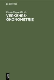 Cover von Verkehrsökonometrie