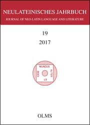 Cover von Neulateinisches Jahrbuch