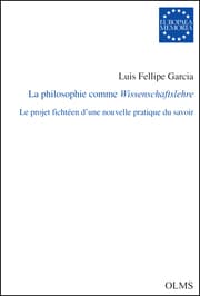 Cover von La philosophie comme Wissenschaftslehre