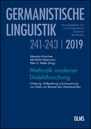 Cover von Methodik moderner Dialektforschung