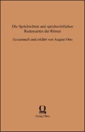 Cover von Die Sprichwörter und sprichwörtlichen Redensarten der Römer