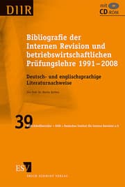 Cover von Bibliografie der Internen Revision und betriebswirtschaftlichen Prüfungslehre 1991-2008
