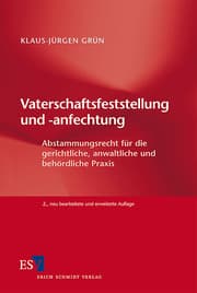 Cover von Vaterschaftsfeststellung und -anfechtung