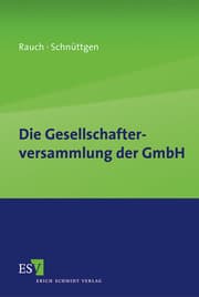 Cover von Die Gesellschafterversammlung der GmbH