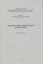 Cover von Architectural Orientation in the Papyri