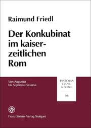 Cover von Der Konkubinat im kaiserzeitlichen Rom