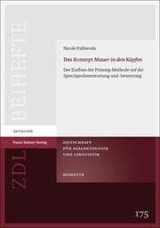Cover von Das Konzept 'Mauer in den Köpfen'