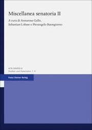 Cover von Miscellanea senatoria 2