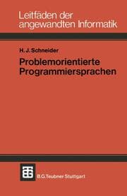 Cover von Problemorientierte Programmiersprachen