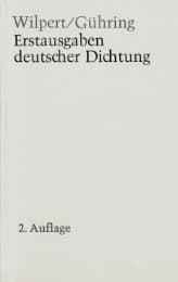 Cover von Erstausgaben deutscher Dichtung