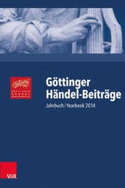 Cover von Göttinger Händel-Beiträge, Band 15