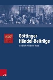 Cover von Göttinger Händel-Beiträge, Band 27