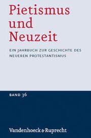 Cover von Pietismus und Neuzeit Band 36 - 2010