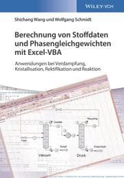 Cover von Berechnung von Stoffdaten und Phasengleichgewichten mit Excel-VBA