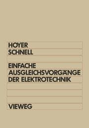 Cover von Einfache Ausgleichsvorgänge der Elektrotechnik