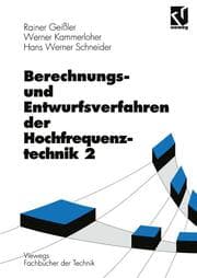 Cover von Berechnungs- und Entwurfsverfahren der Hochfrequenztechnik 2