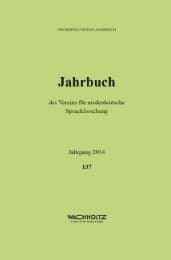 Cover von Niederdeutsches Jahrbuch.Jahrbuch des Vereins für niederdeutsche Sprachforschung / Niederdeutsches Jahrbuch 2014
