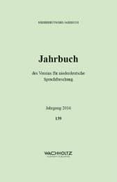 Cover von Niederdeutsches Jahrbuch. Jahrbuch des Vereins für niederdeutsche Sprachforschung / Niederdeutsches Jahrbuch 2016