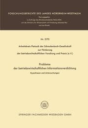 Cover von Probleme der betriebswirtschaftlichen Informationsverdichtung