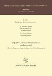 Cover von Biographien jüdischer Palästina-Pioniere aus Deutschland