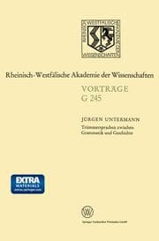 Cover von Trümmersprachen zwischen Grammatik und Geschichte