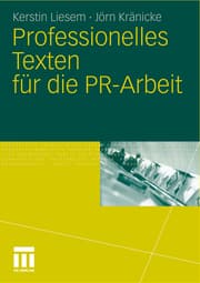 Cover von Professionelles Texten für die PR-Arbeit