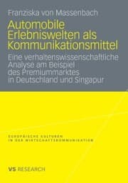 Cover von Automobile Erlebniswelten als Kommunikationsmittel