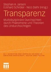 Cover von Transparenz