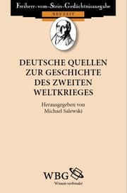 Cover von Deutsche Quellen zur Geschichte des Zweiten Weltkrieges