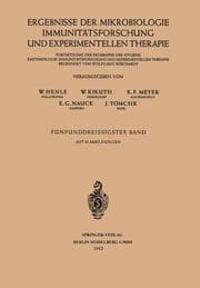 Cover von Ergebnisse der Mikrobiologie Immunitätsforschung und Experimentellen Therapie