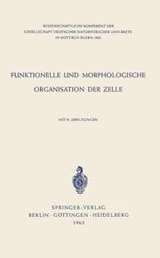 Cover von Funktionelle und Morphologische Organisation der Zelle