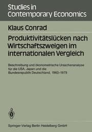 Cover von Produktivitätslücken nach Wirtschaftszweigen im internationalen Vergleich