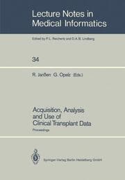 Cover von Acquisition, Analysis and Use of Clinical Transplant Data