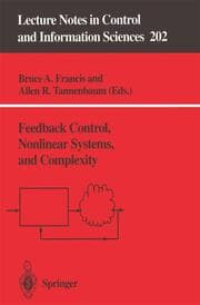 Cover von Feedback Control, Nonlinear Systems, and Complexity