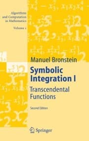 Cover von Symbolic Integration I