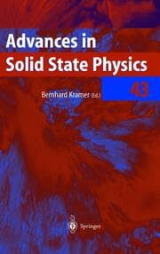 Cover von Advances in Solid State Physics 43