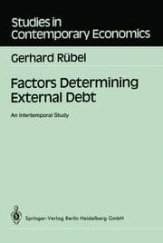 Cover von Factors Determining External Debt