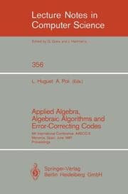 Cover von Applied Algebra, Algebraic Algorithms and Error-Correcting Codes