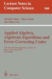 Cover von Applied Algebra, Algebraic Algorithms and Error-Correcting Codes