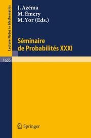 Cover von Seminaire de Probabilites XXXI
