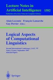 Cover von Logical Aspects of Computational Linguistics